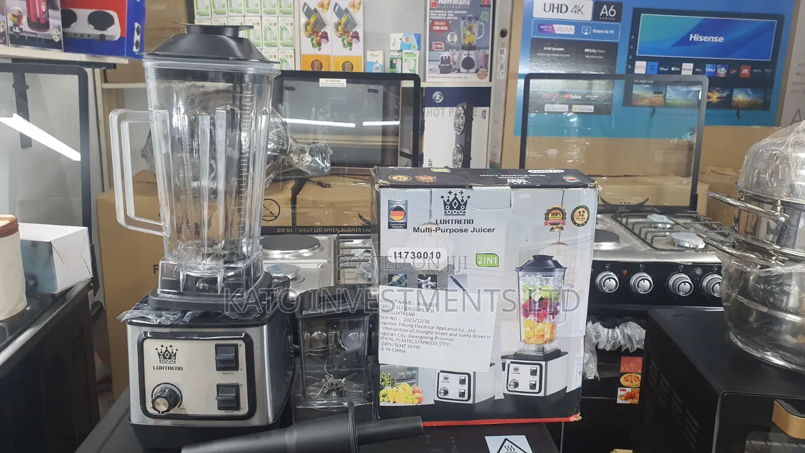 Commercial Blender Luxtrend 2in 1 With Steel Knife Head