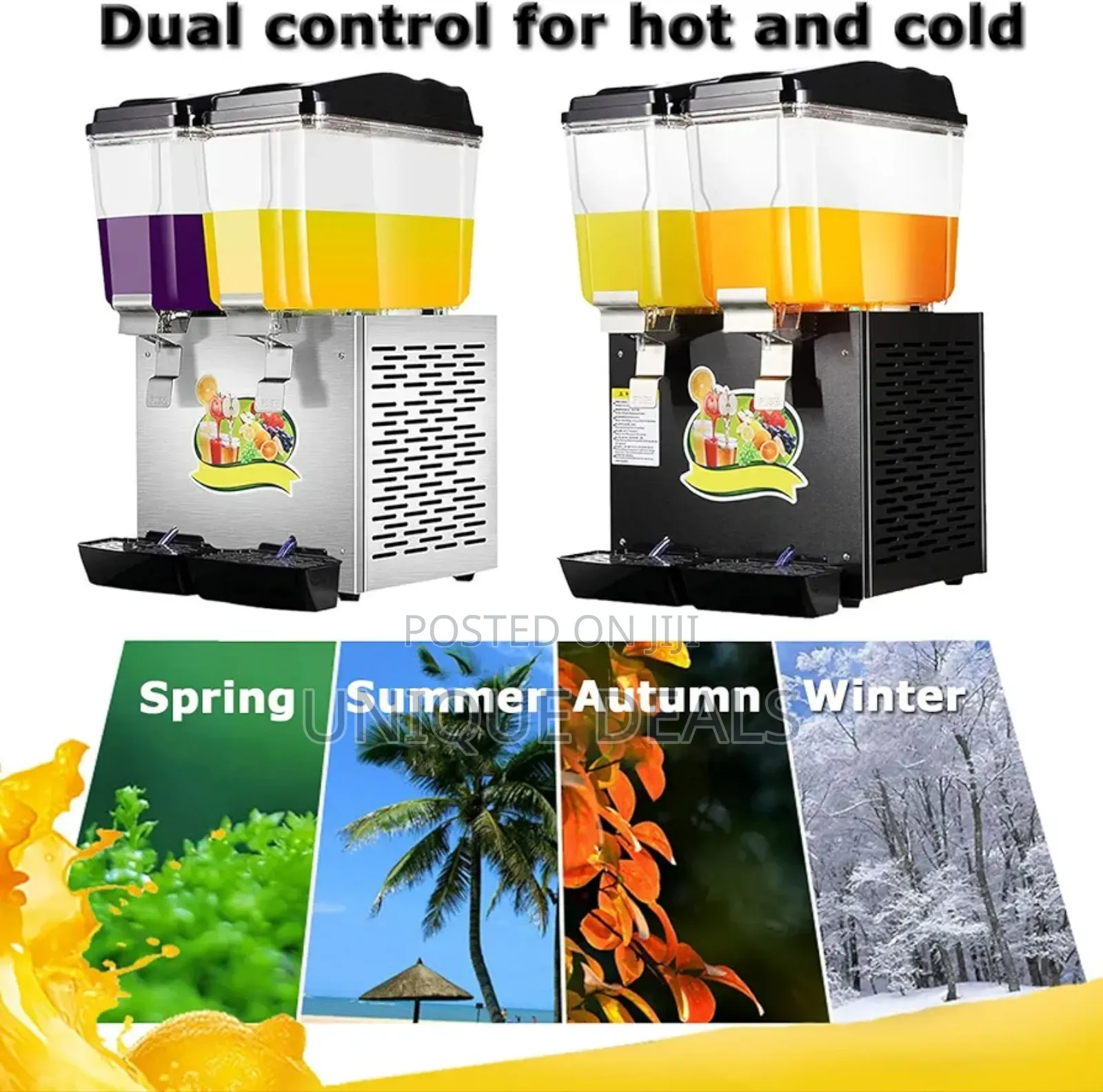 Cold Hot Juice Dispenser, 32l Stainless Steel Clear Drink