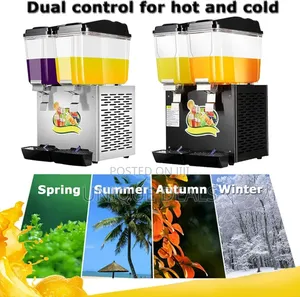 Cold Hot Juice Dispenser, 32l Stainless Steel Clear Drink