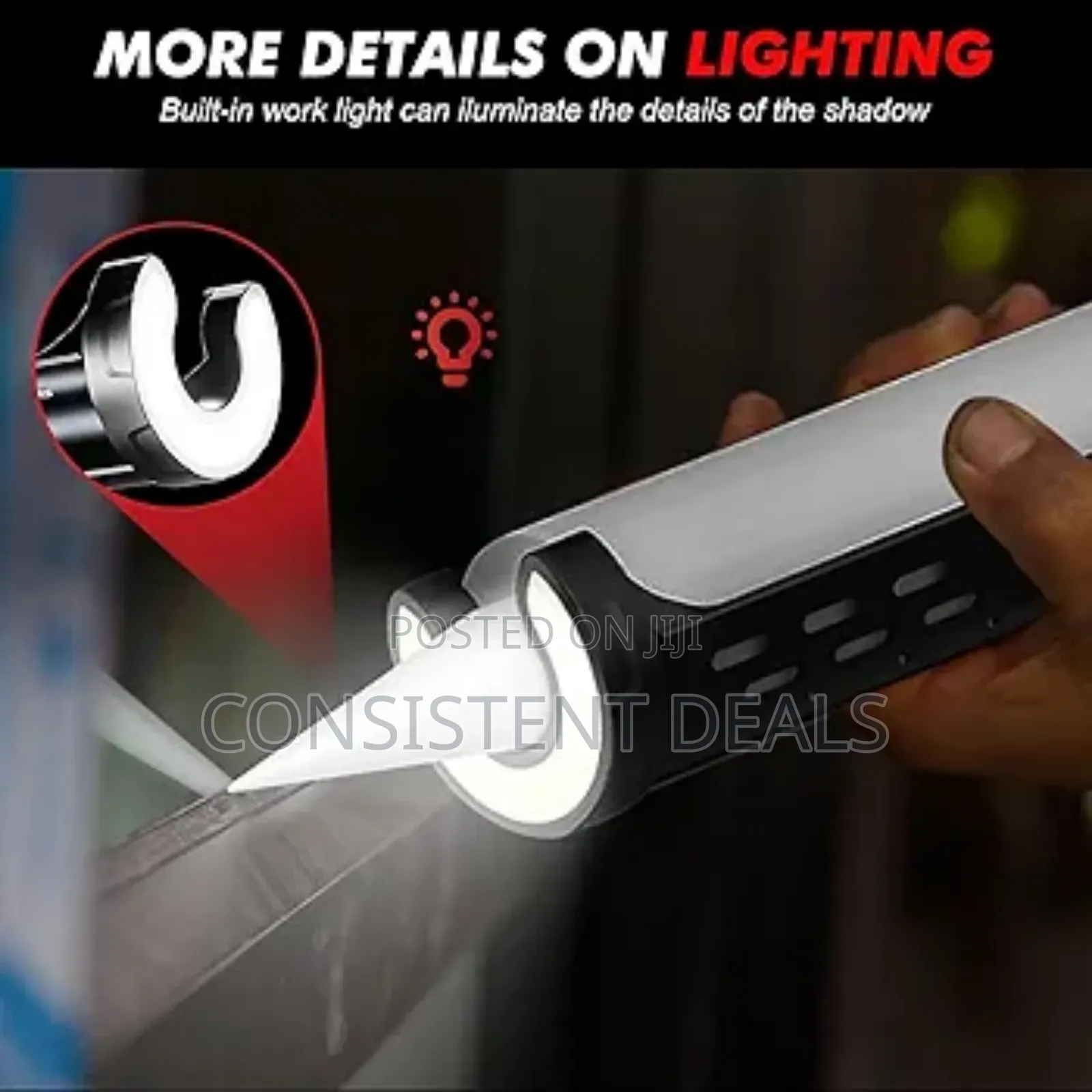 Electric Caulking Gun With 4 Adjustable Speeds