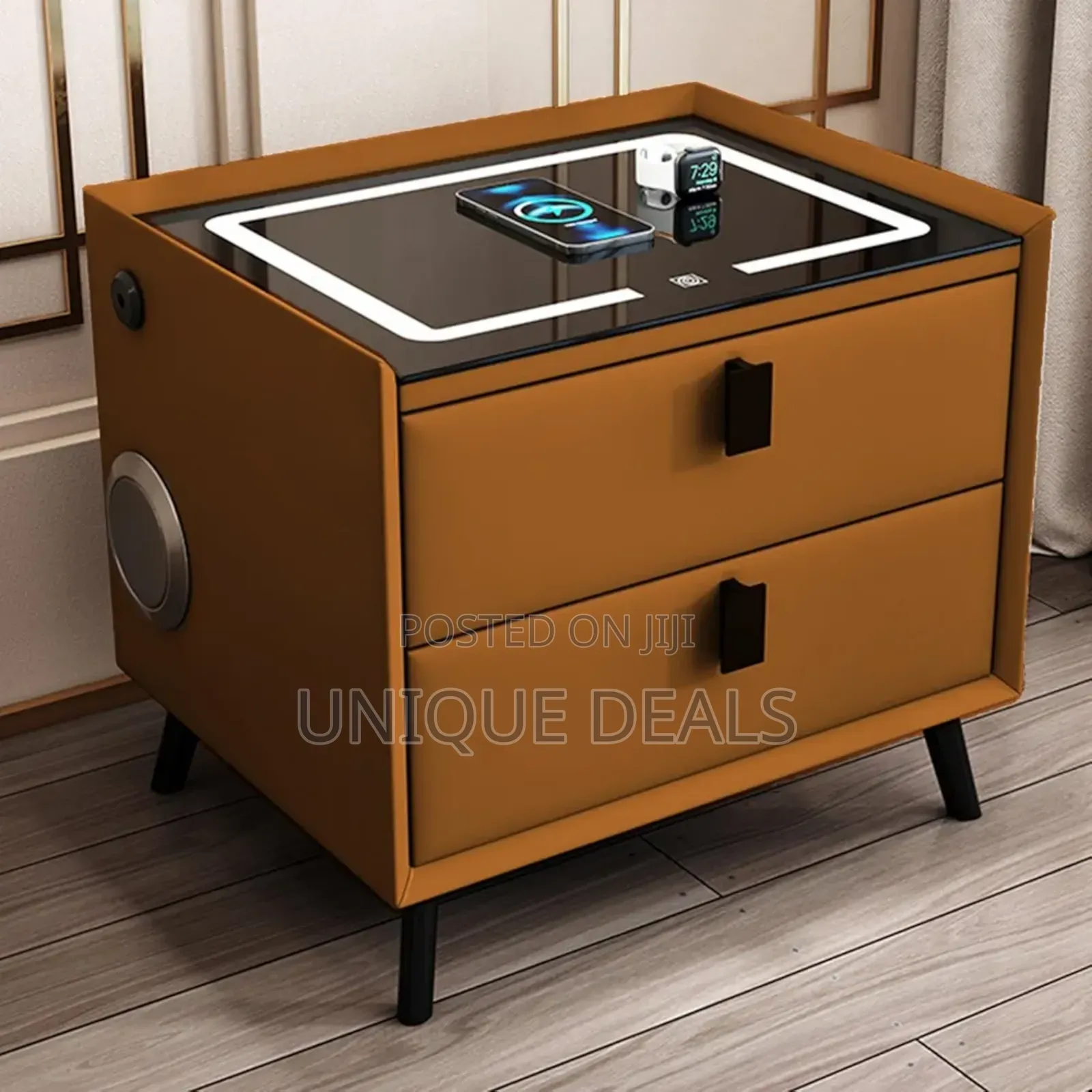 Adjustable Three Color Light for Wireless Charging Bedside Table