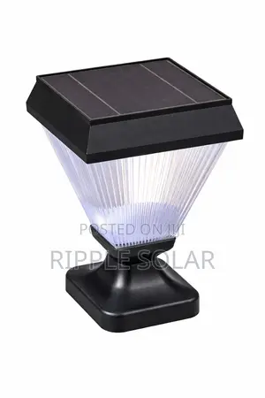 Solar Garden Post Light Waterproof Outdoor Fence Lamp