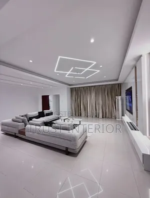 Living Room Gypsum Ceiling 654