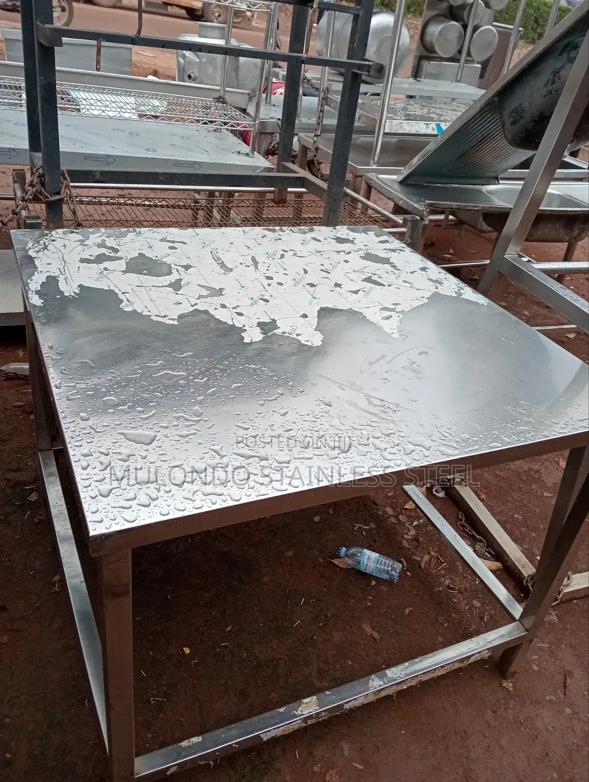 Single Tray Stainless Working Table