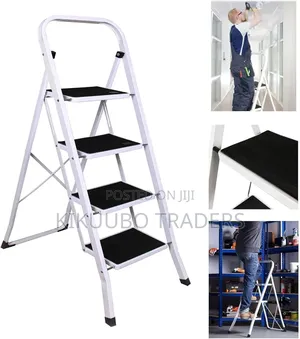 4 Step Telescopic Foldable Ladder