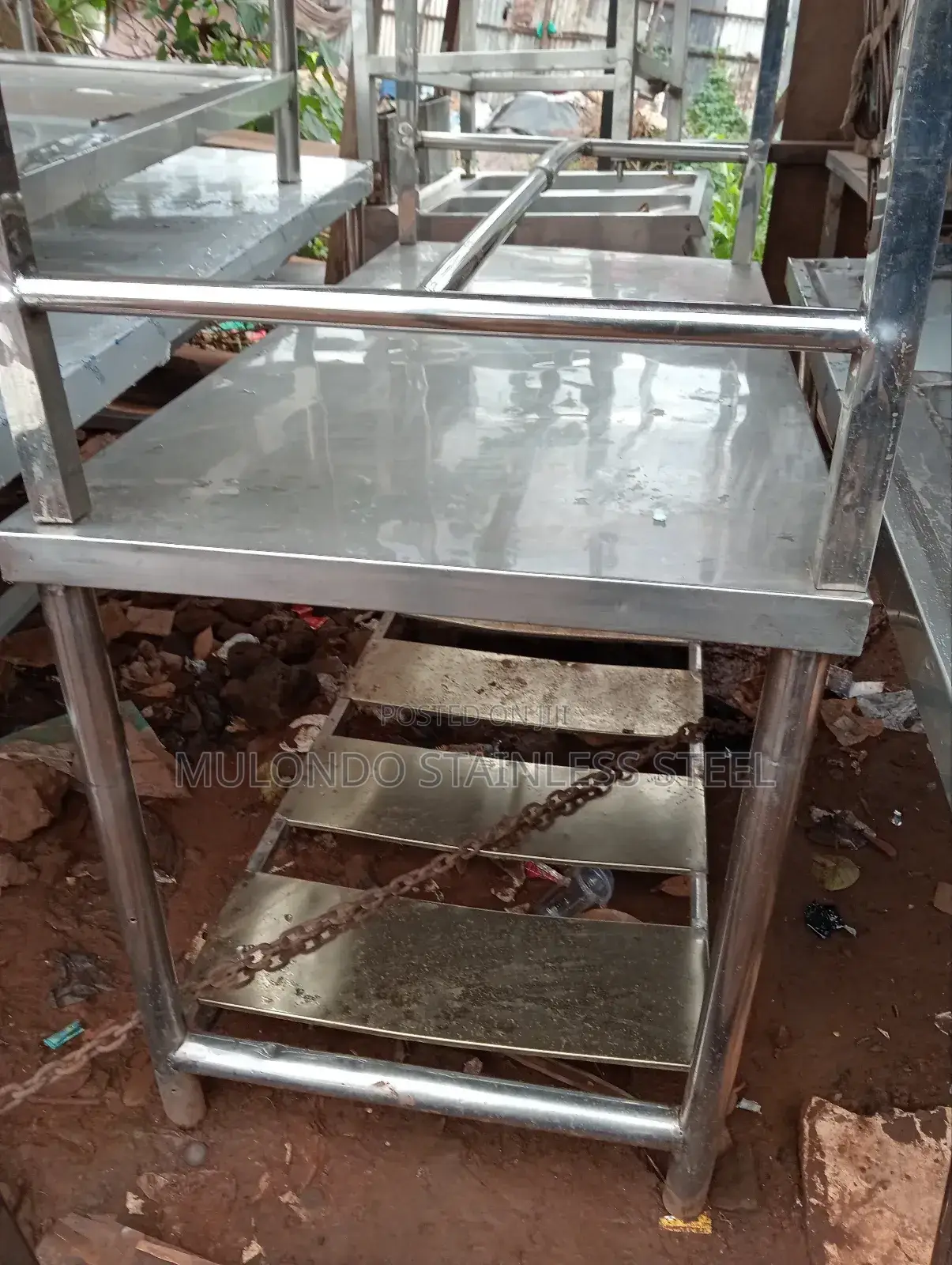 Stainless Steel Working Table Double