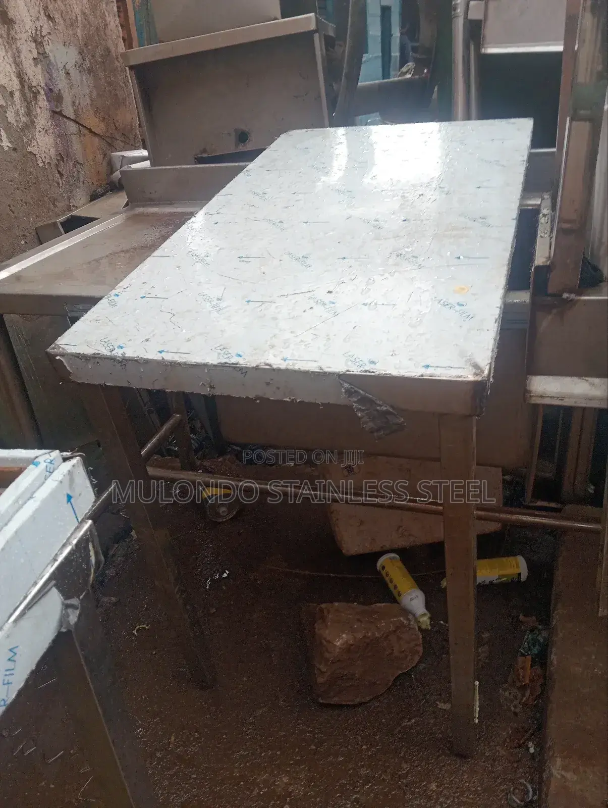 Single Tray Stainless Steel Working Table