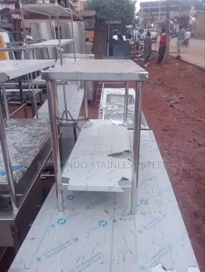 Double Tray Stainless Steel Working Table