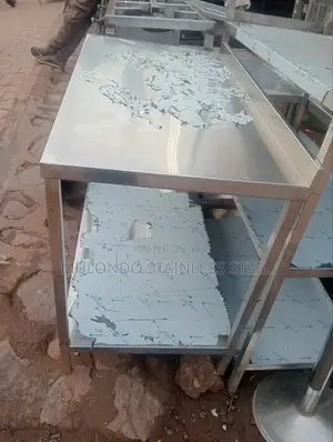 Stainless Double Working Table 2 _Tray
