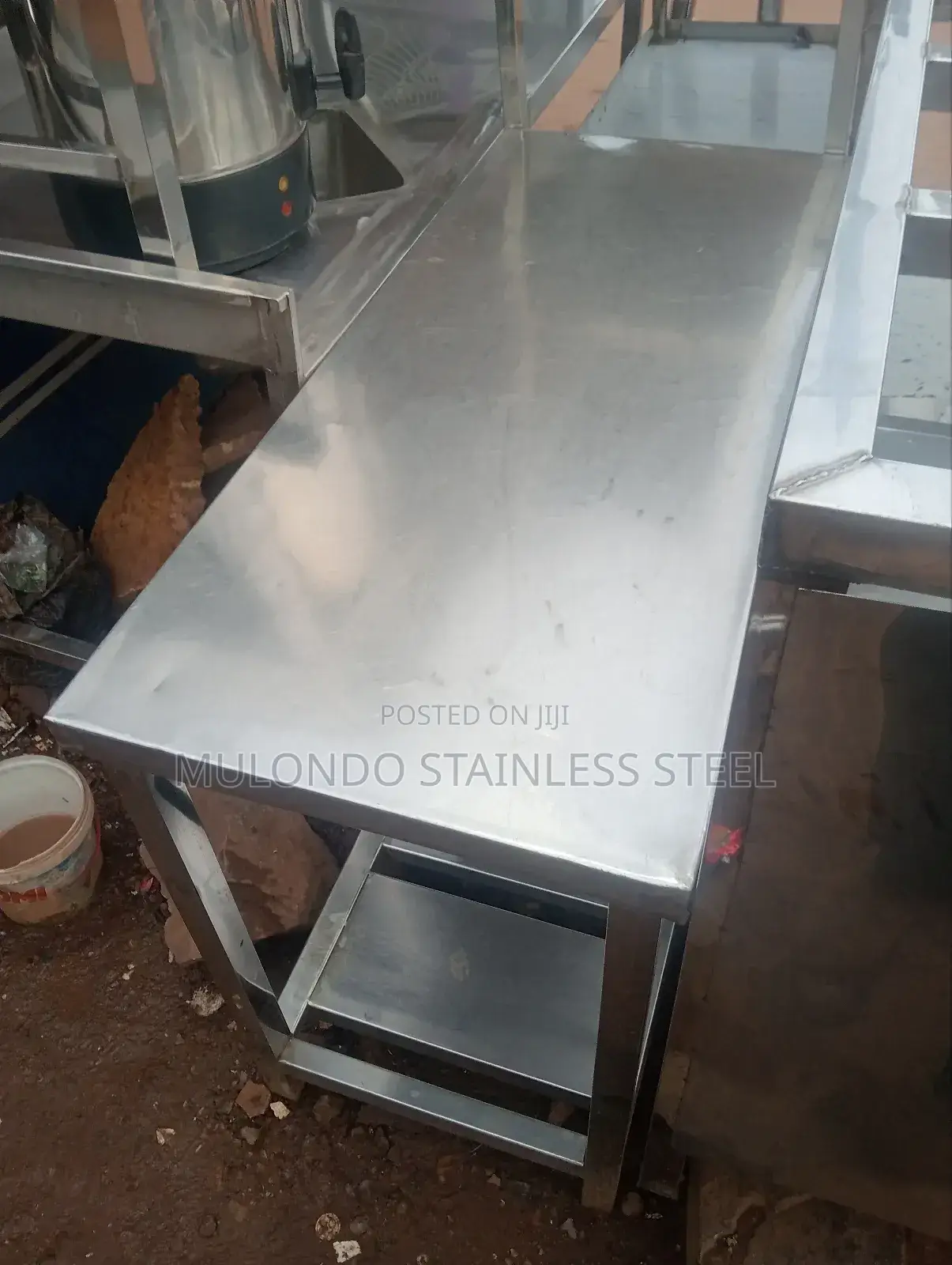 Center Table 2_ Tray Stainless Working Table