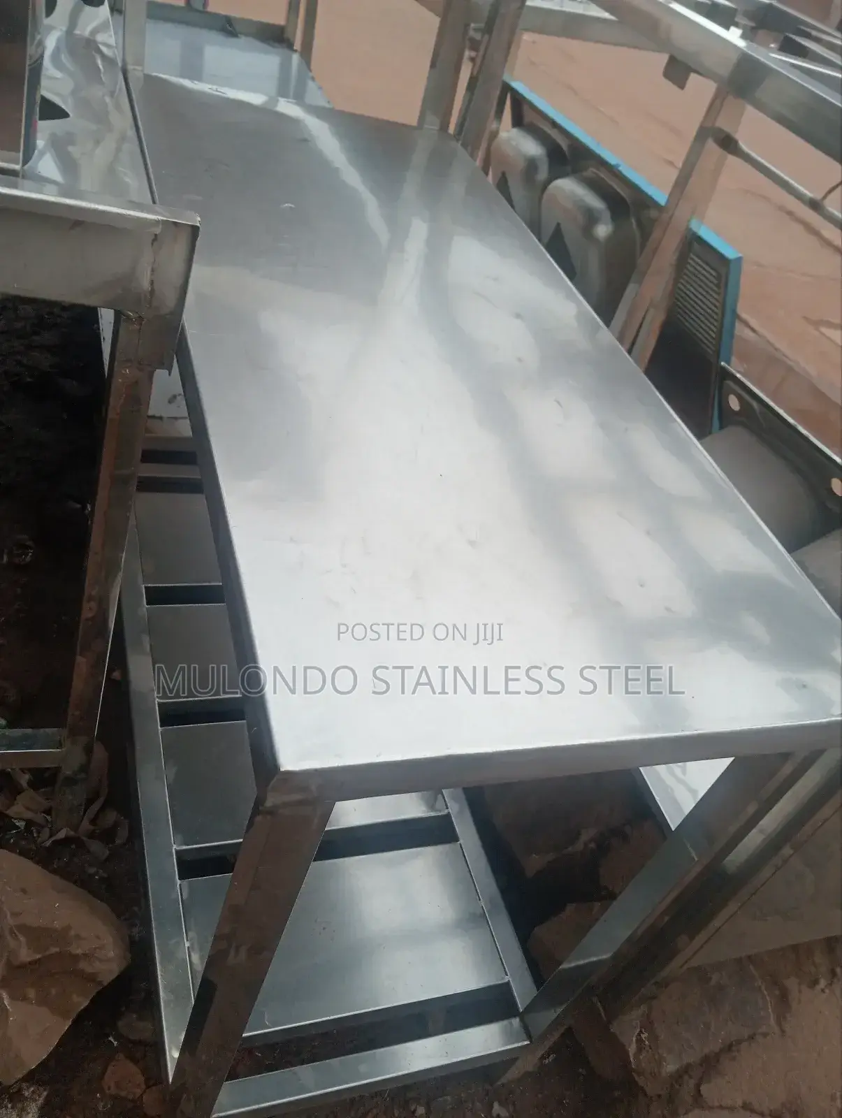 Center Table 2_ Tray Stainless Working Table