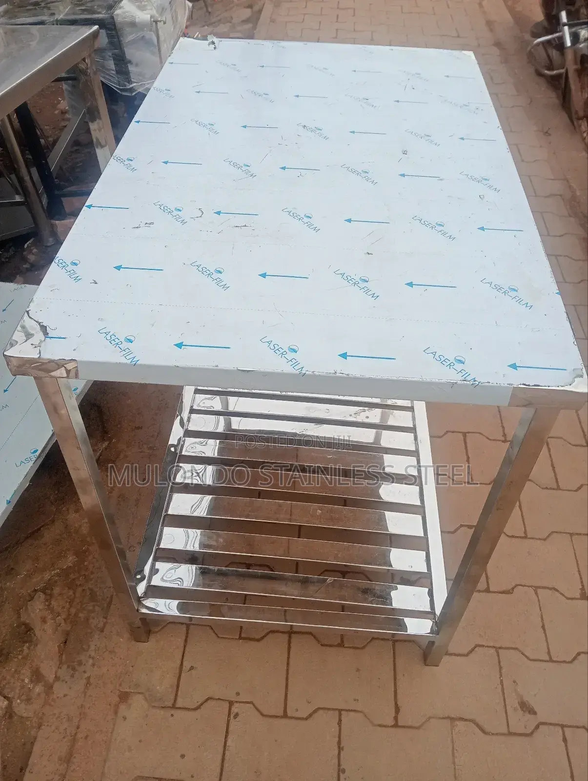 Stainless Steel Table Double Tray