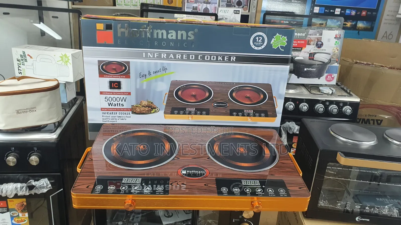 Infra Red Cooker Double Hoffmans Golden