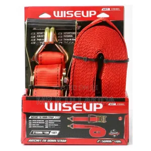 Wiseup 10mt Industrial Ratchet Tie-down Strap For Securing Heavy Cargo
