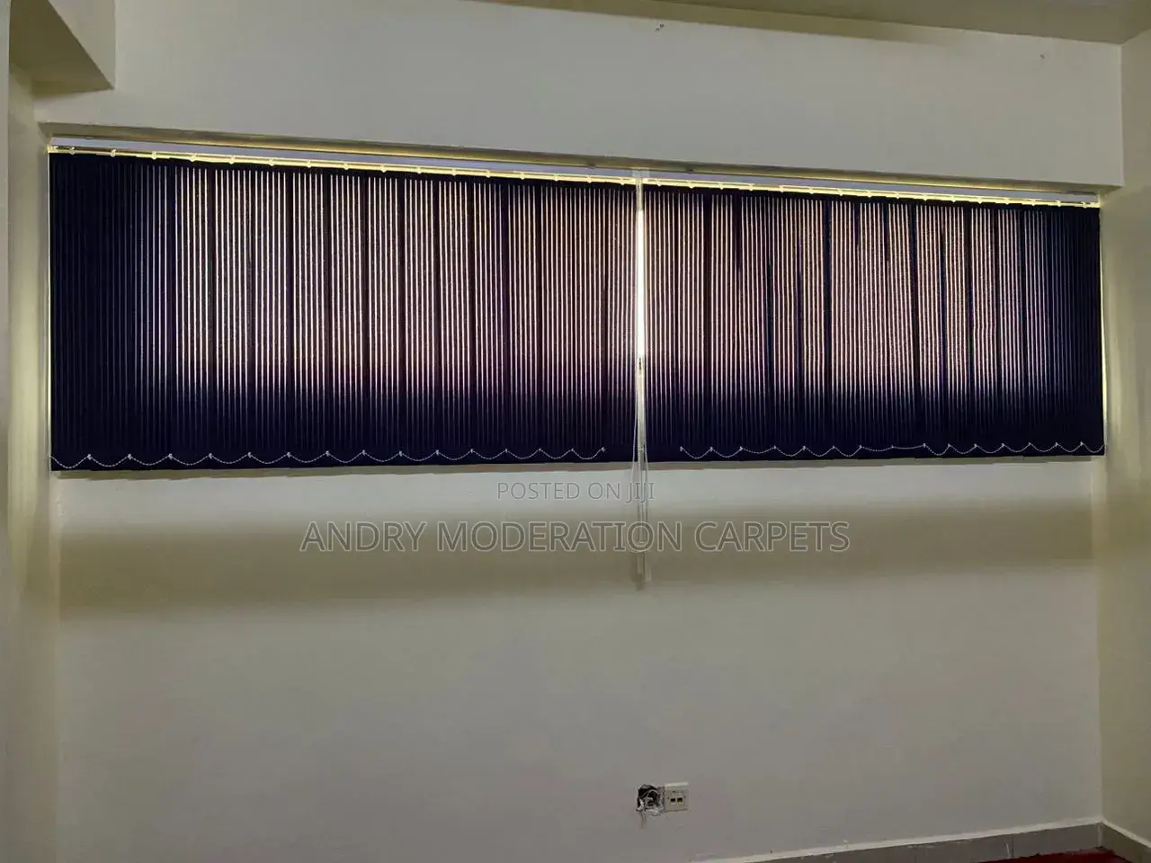 Purple Vertical Blind Curtains