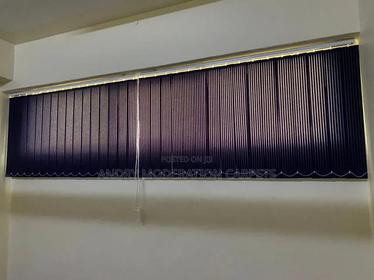 Purple Vertical Blind Curtains