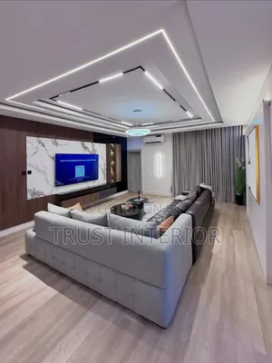 Smart Living Room Gypsum Ceiling 342