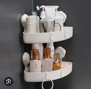 2pcs Suction Corner Storage Racks