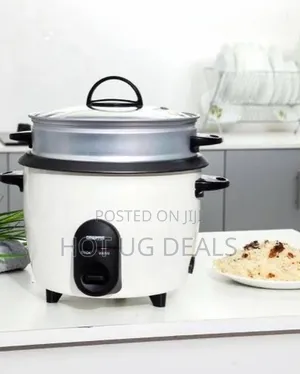Geepas 3 in 1 Multifunction Electric Rice Cooker 1.5litre - White