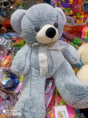 Grey Plush Teddy Bear Toy,