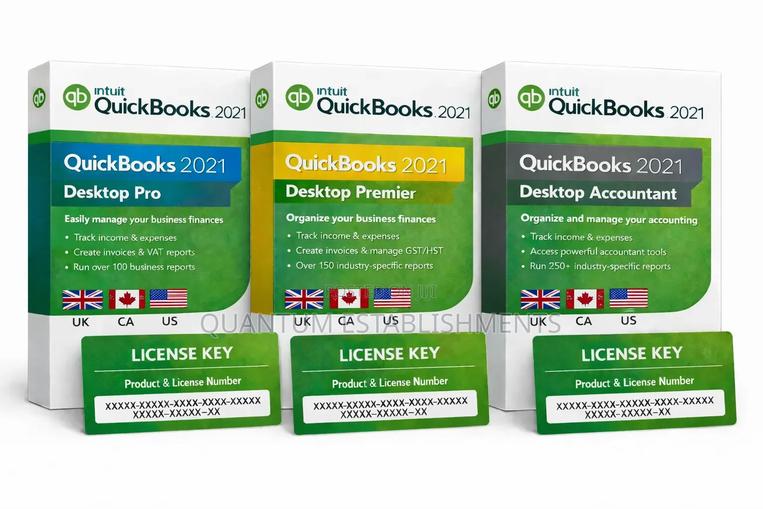 Quickbooks 2021 (Uk, Us, Canada) | Licensed Versions |