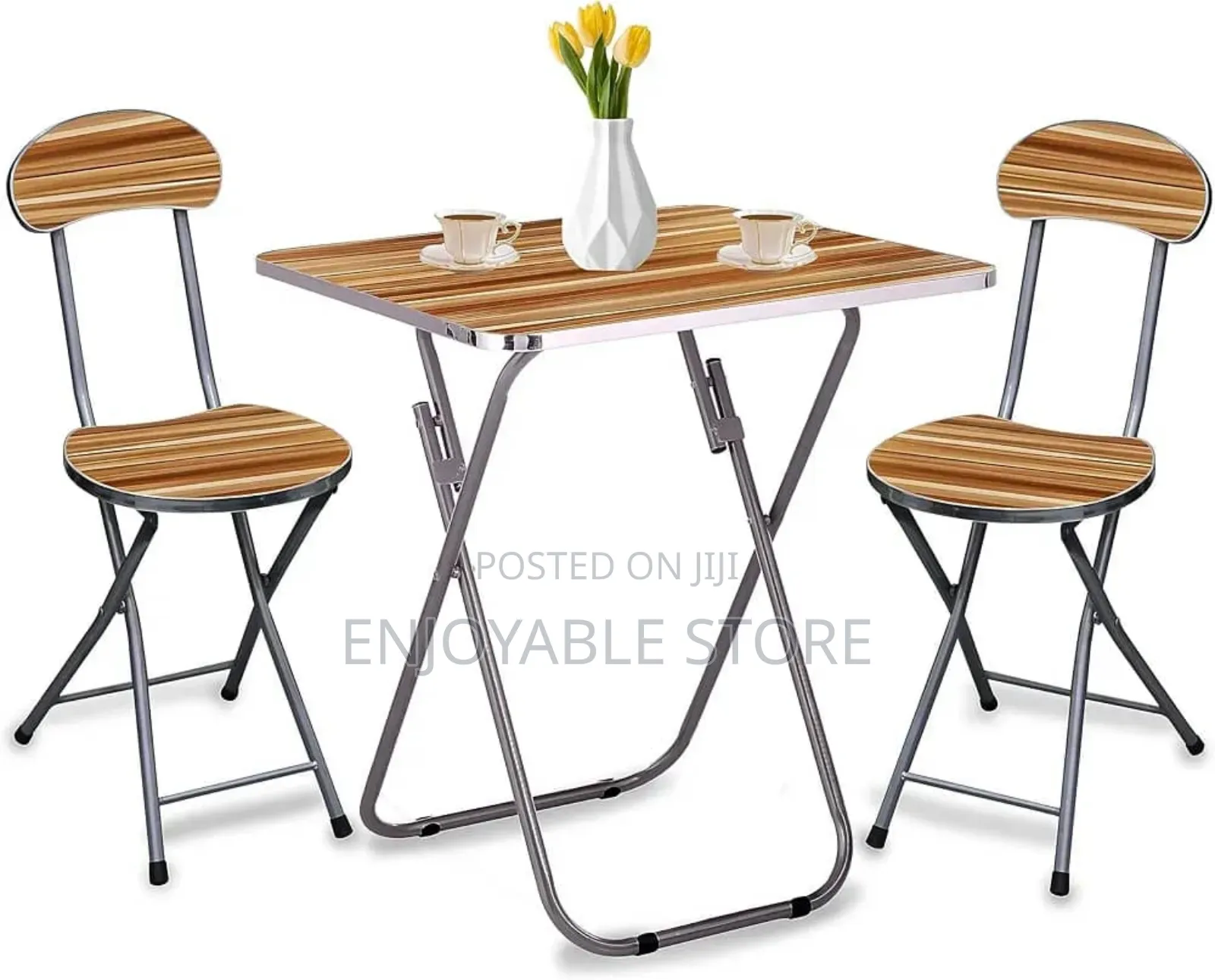 Foldable Table and 2 Chairs(Reading,Home Office)