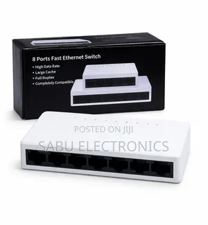 Kuwfi 8-Port Fast Ethernet Network Switch – High-Speed Lan Splitter