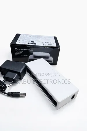 Kuwfi 8-Port Fast Ethernet Network Switch – High-Speed Lan Splitter