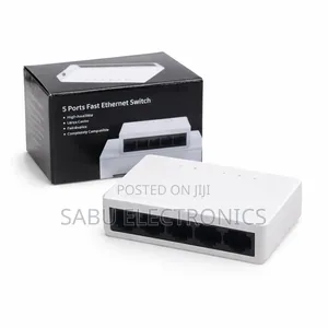 Kuwfi 5-Port Network Switch – High-Speed Ethernet Lan Switch