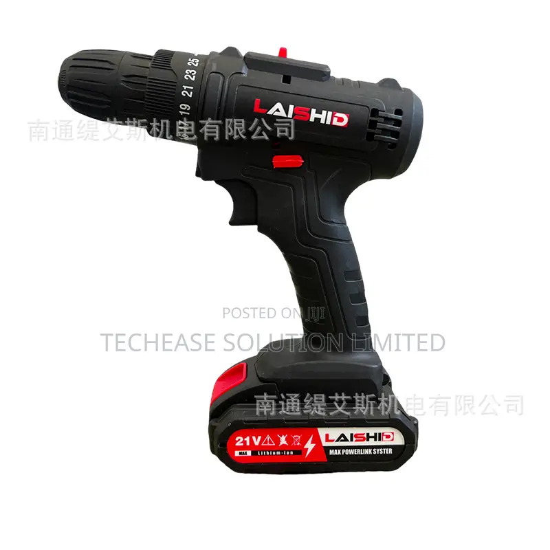 Laishid Cordless Drill Driver – 21-Speed Lithium Battery Power Drill