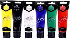 Urban Box Acrylic Paint Set for Art Painting, 6 Basic Colors Tube,