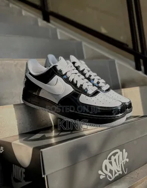 Nike Air Force 1 '07 X Syna "Black and Light Smoke Grey" Sneakers
