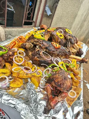 Full Goat  Roasting Bbq, Sweet and Soft Muchomo Well Designed
