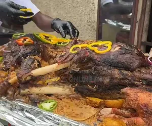 Full Goat  Roasting Bbq, Sweet and Soft Muchomo Well Designed