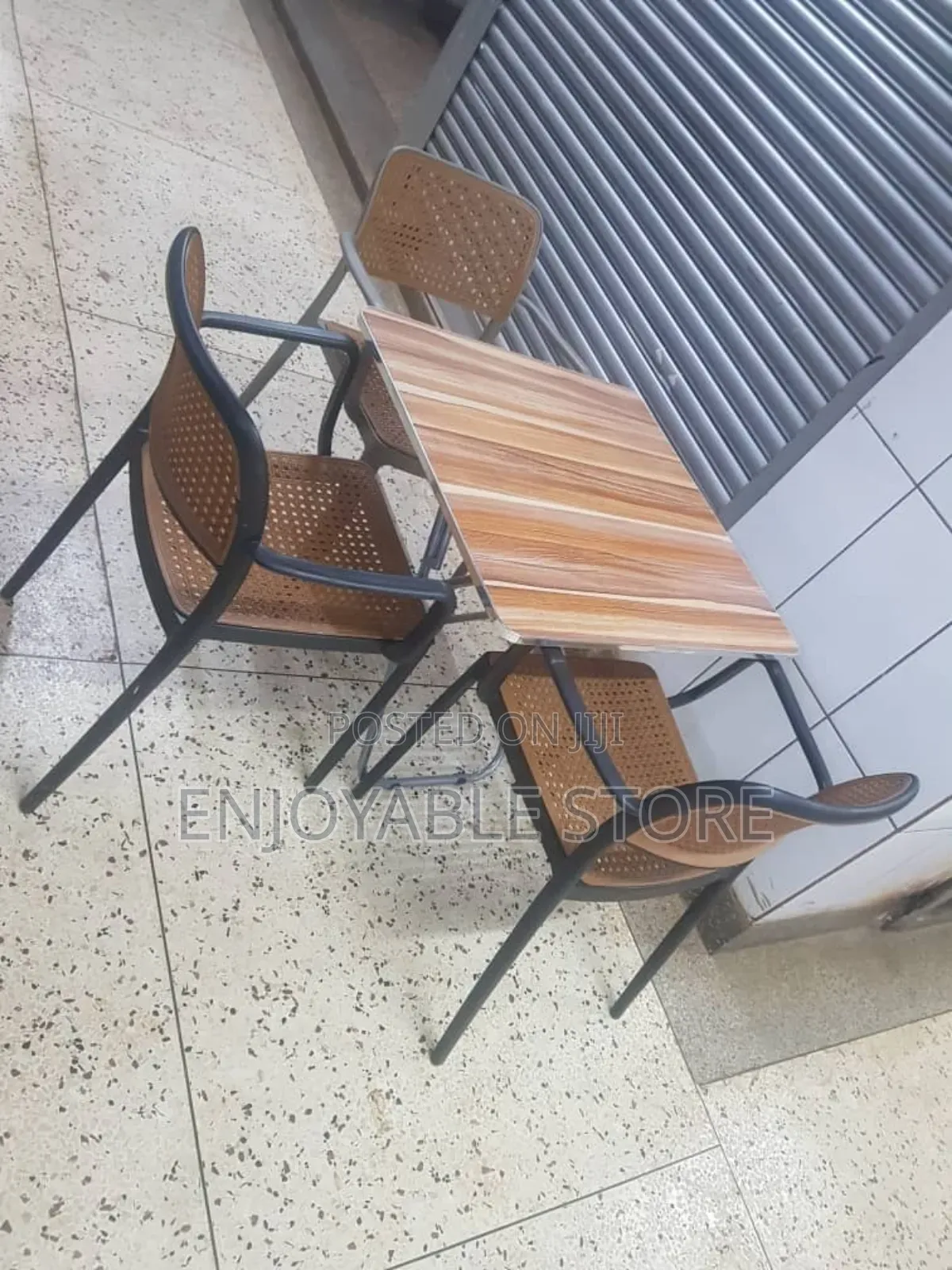 3pcs Plastic Chairs and Table