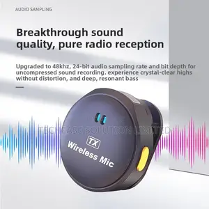 Wireless Lavalier Microphone With Charging Case –Noise Reduction