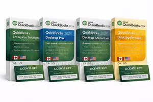Quickbooks 2024 Enterprise, Premier, Pro and Accountant Us/Ca Licensed