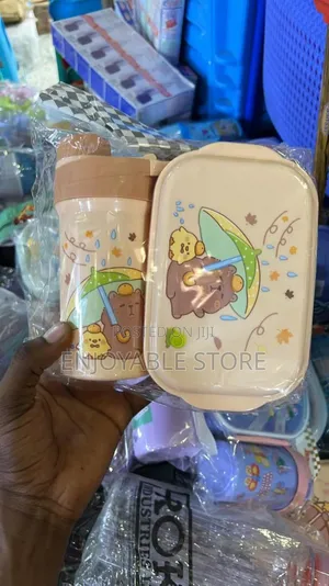 Portable Kid's Lunch Box 2 In1