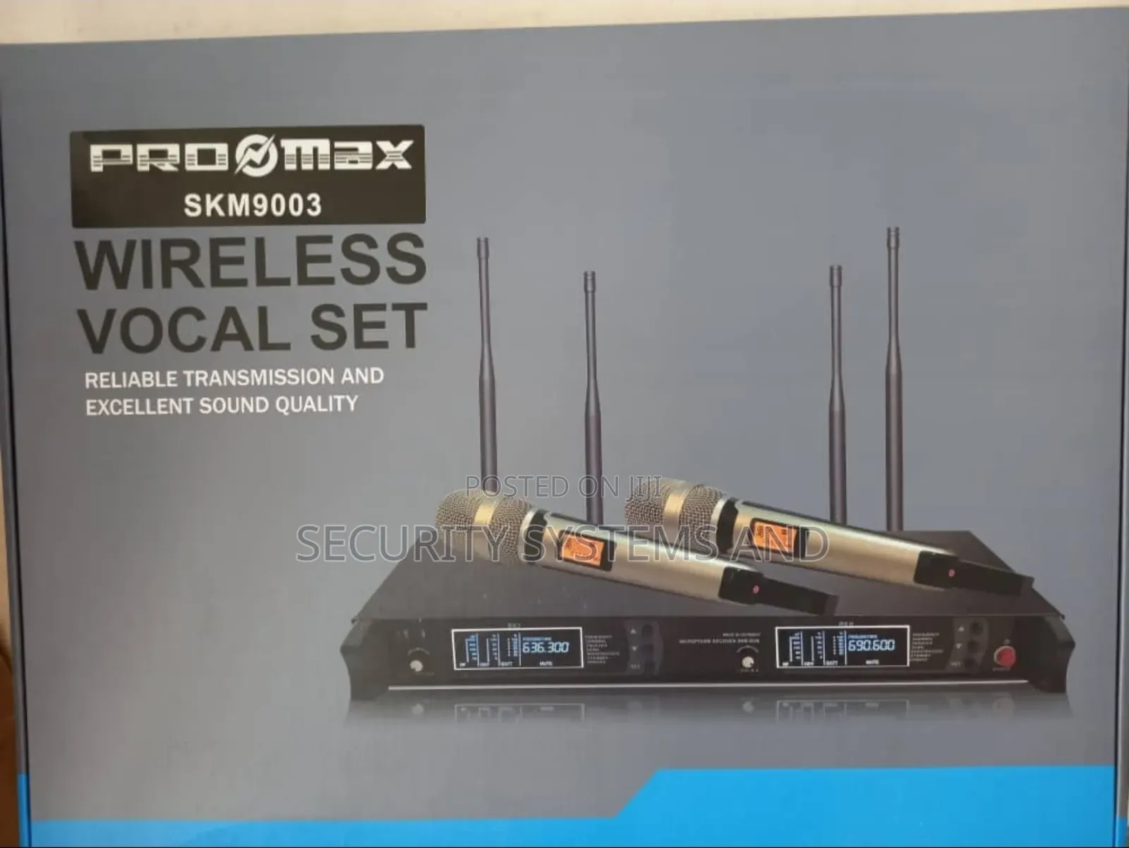 Professional Digital Wireless Microphone With Adjustable Frequency.