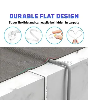 Ethernet Cable Cat6 15 Meters- Flat and White