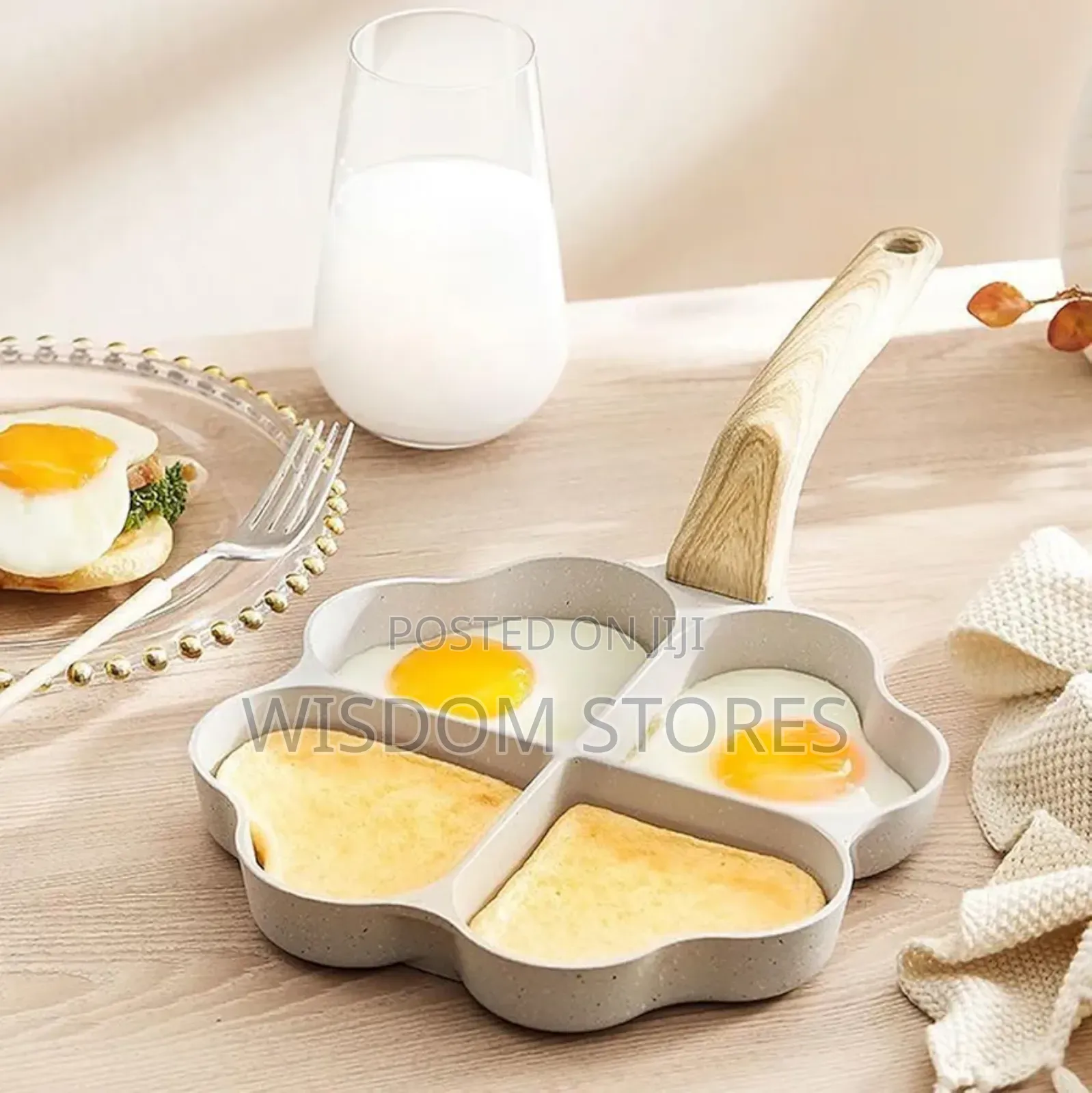 4 Hole Heart-Shaped Omelette Pan