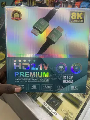 Hdmi 2.1 Cable 15m, 48gbps High Speed Hdmi Cable