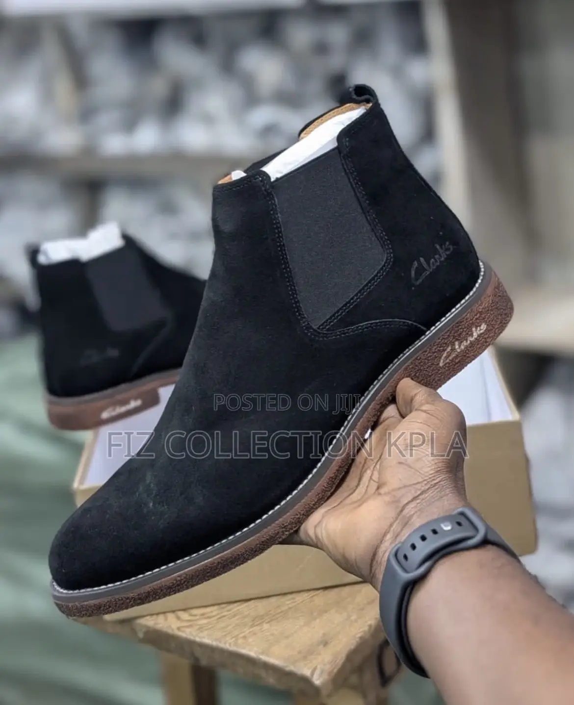 Clarks Suede Slip Heritage Bo