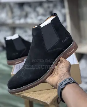 Clarks Suede Slip Heritage Bo