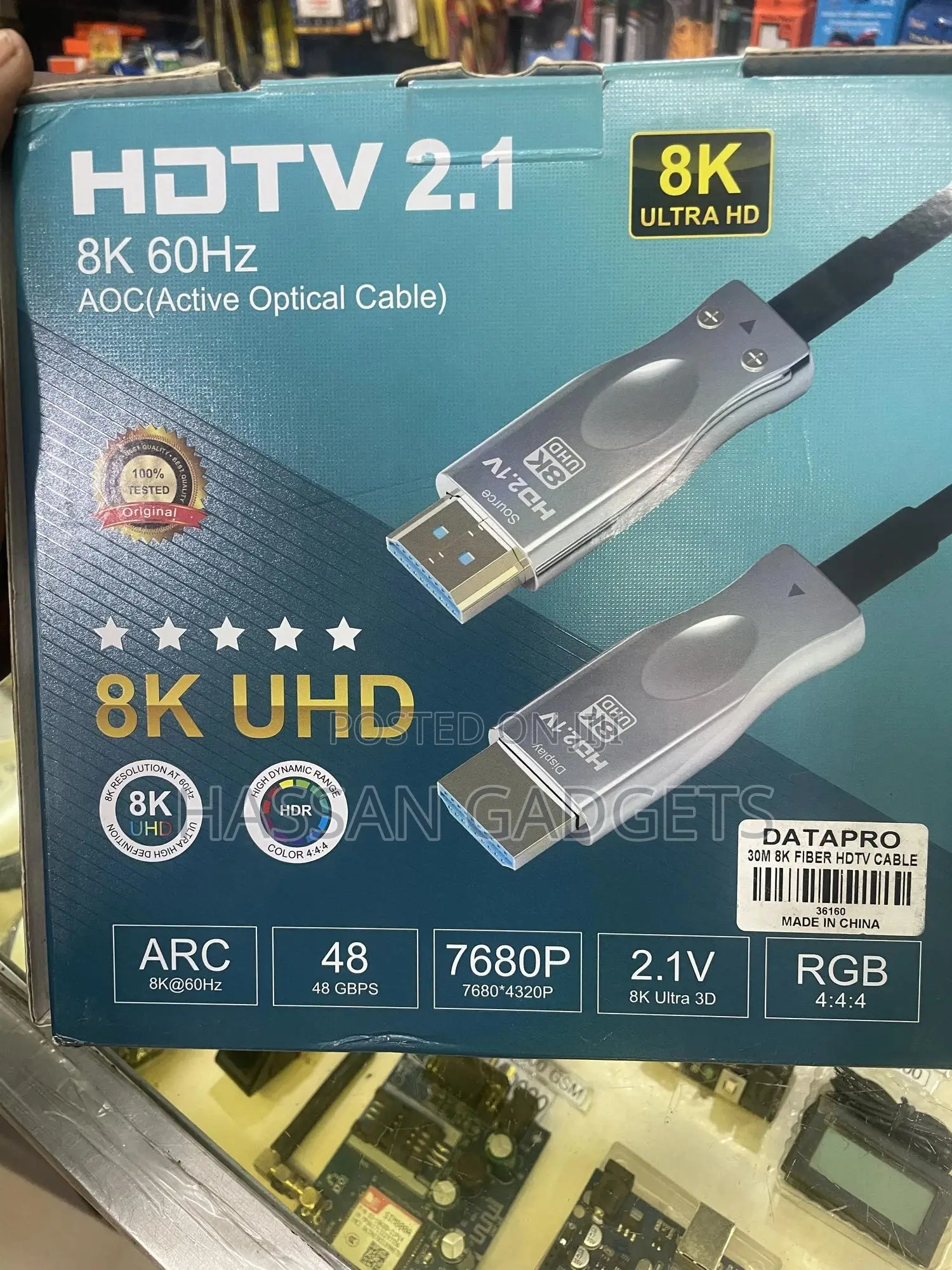 Hdmi 2.1 Cable 30m, 48gbps High Speed Hdmi Cable