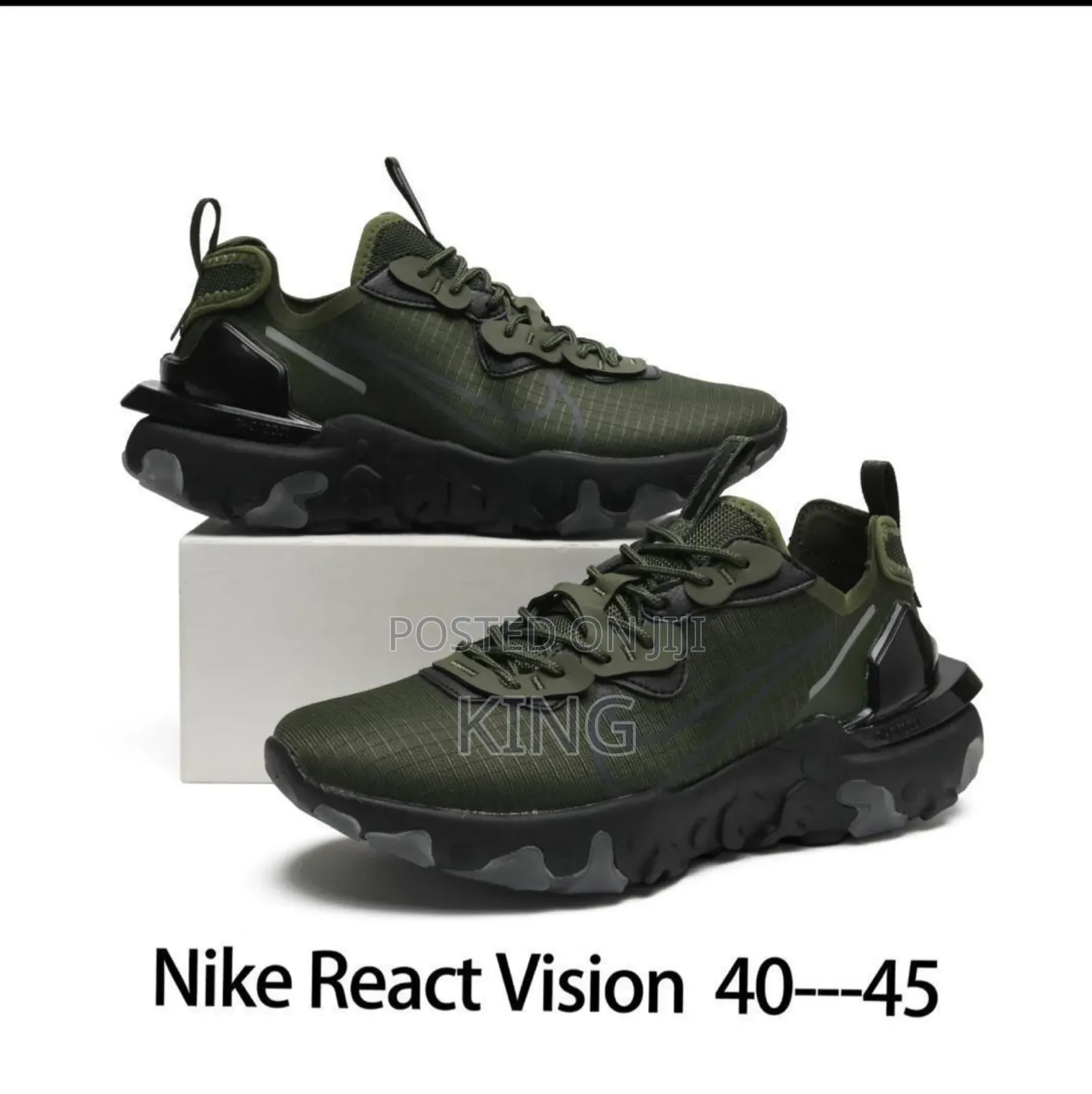 Nike React Vision Sneaker Medium Olive/Cool Grey/Black