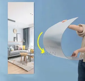 Flexible, Self-Adhesive Acrylic Mirror Wall Sticker