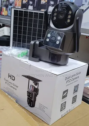 Solar Security Camera Dual Lens