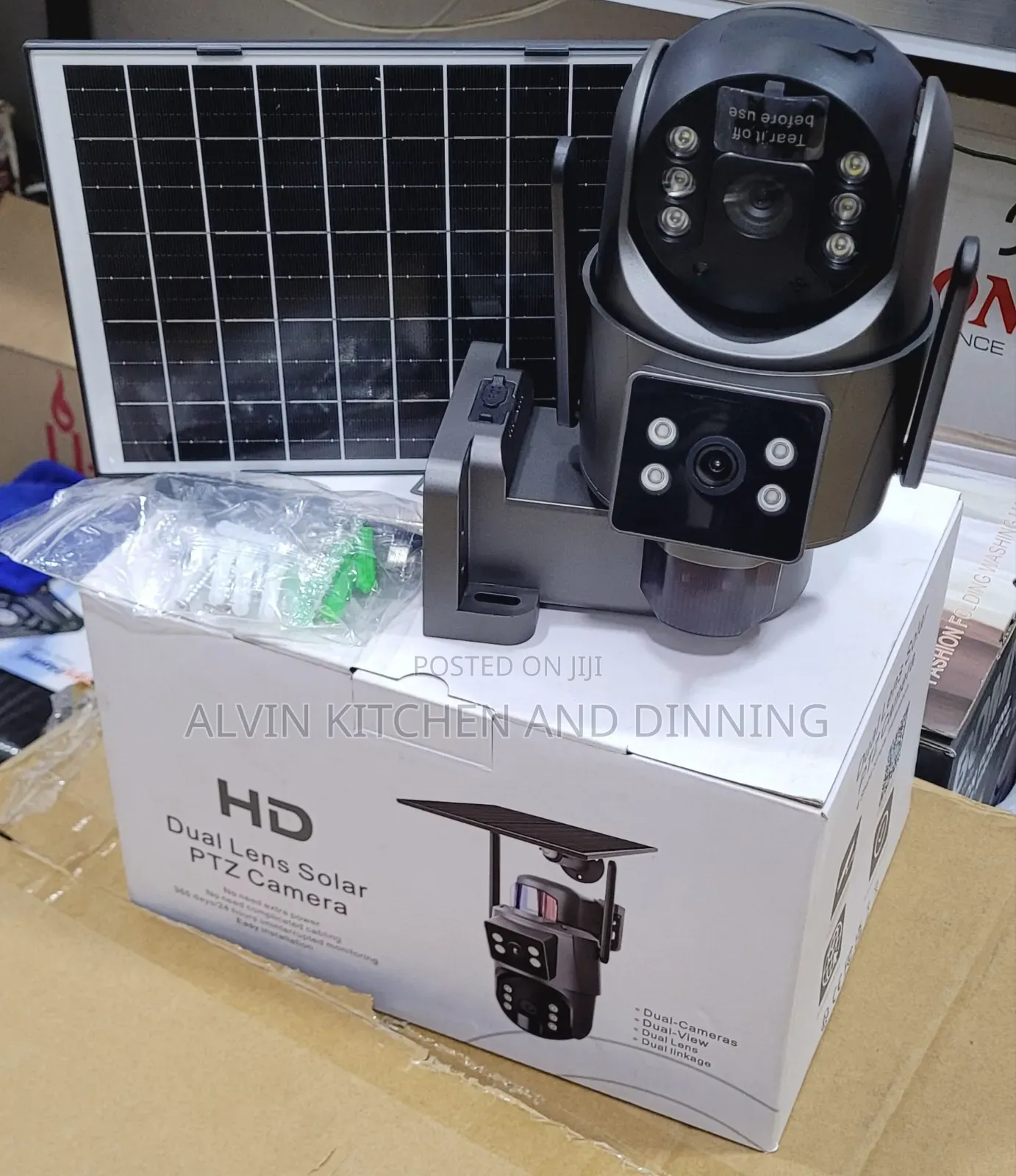 Solar Security Camera Dual Lens