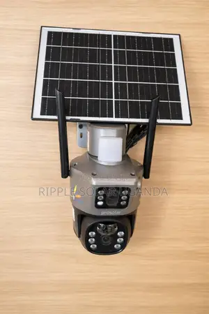 Solar CCTV Camera Dual Lens V380 4g Outdoor Security Kampala